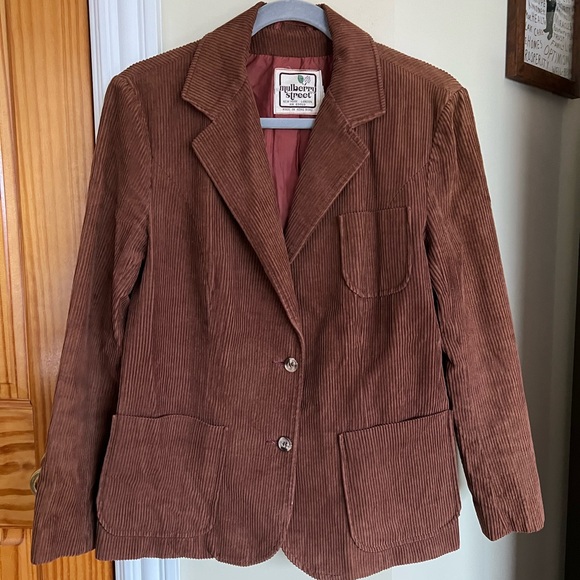 Vintage Brown Corduroy Blazer - Picture 1 of 6